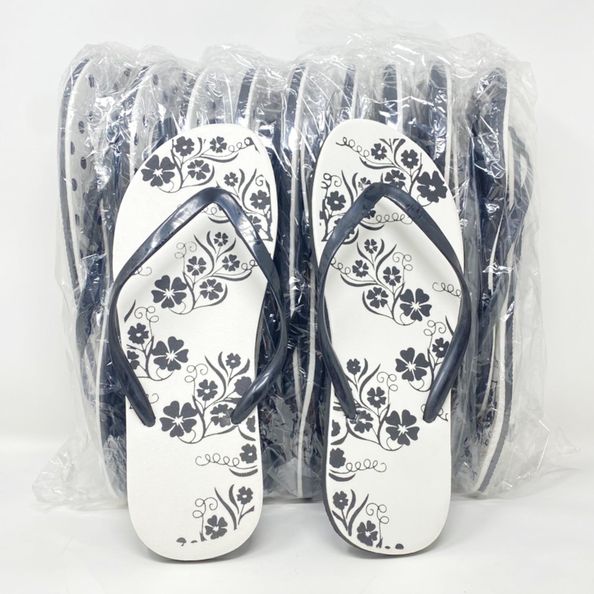 Slippers black and white clearance