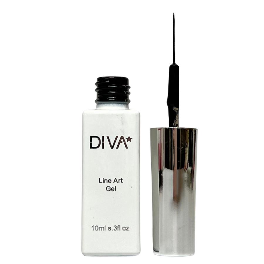 DIVA Line Art Gel Black 10ml