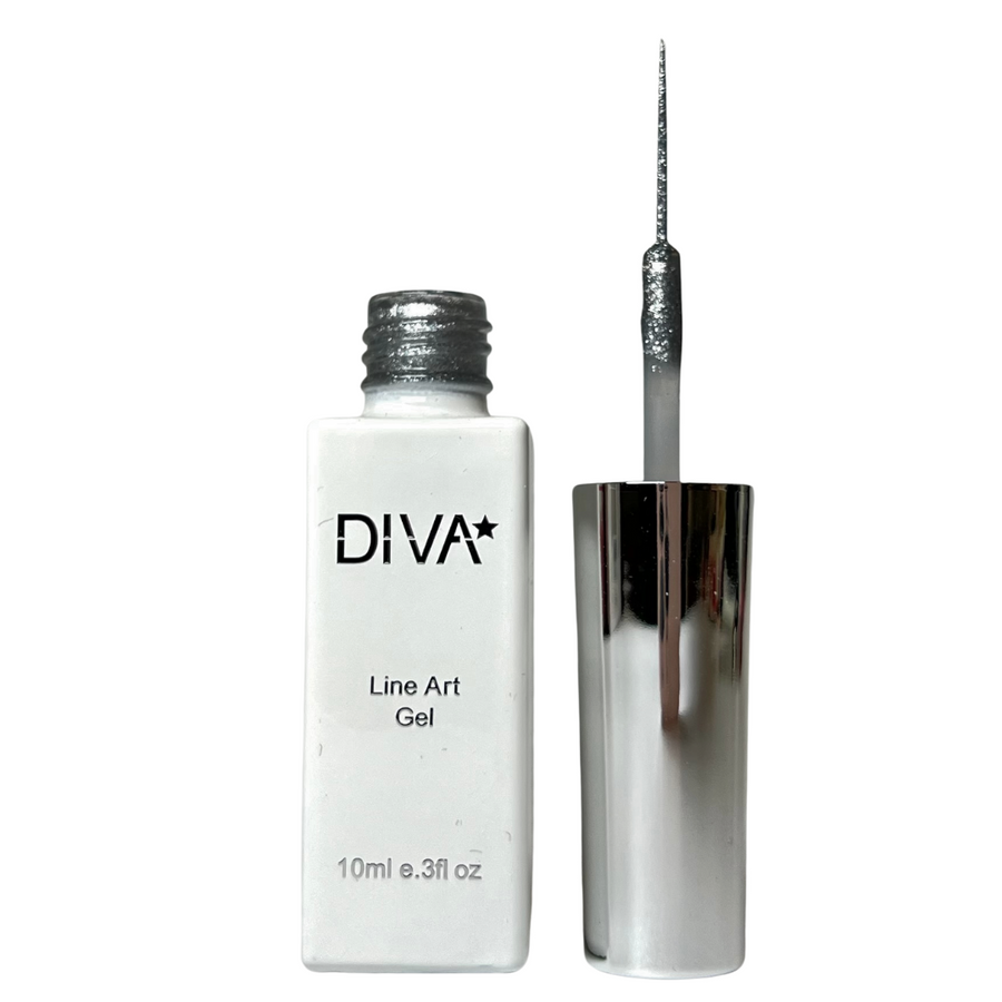 DIVA Line Art Gel Silver 10ml