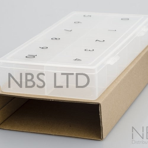 Plastic Numbered Nail Tip Box