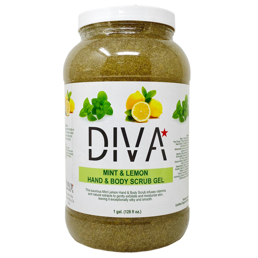 DIVA Gel Scrub Gallon Mint & Lemon