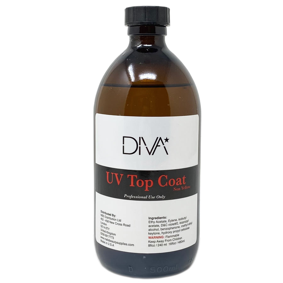 DIVA UV Top Coat 16oz (FOR NORMAL POLISH)
